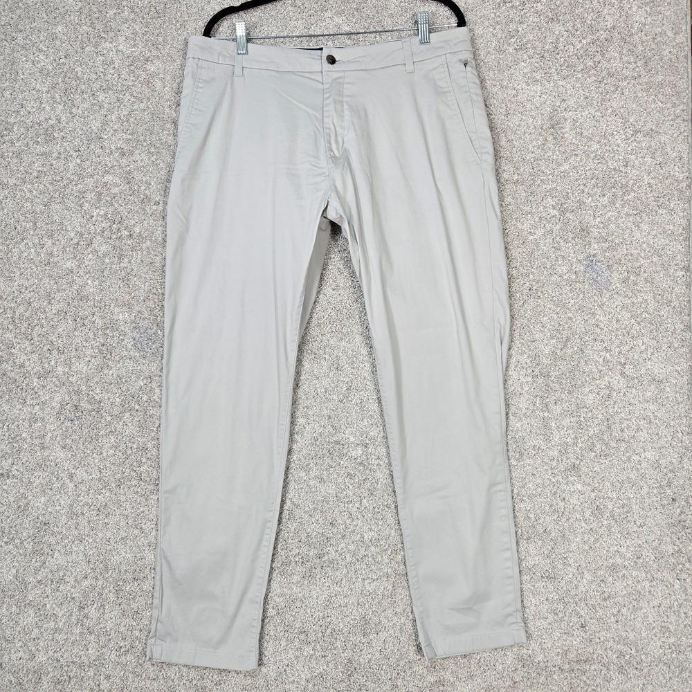 Birddogs Pants Men 36x30 Gray Nylon Lined Stretch bird dogs performance chino